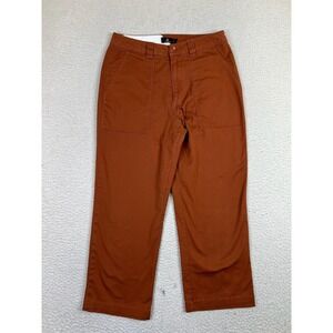 Volcom Pants Womens 26 Brown Rust Straight Leg Chino Casual Recycled Stretch